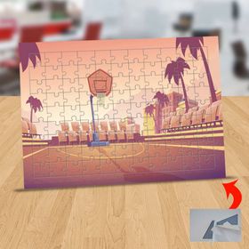 14412770 Basketbol Sahası 99 Parça Puzzle Yapboz Tablo