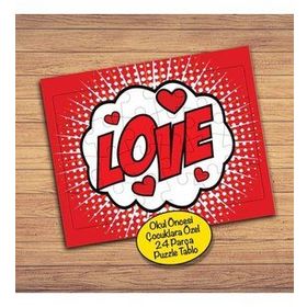 1441462 Pop Art LOVE Yazılı 24 Parça Çocuklara Özel Yapboz Tablo