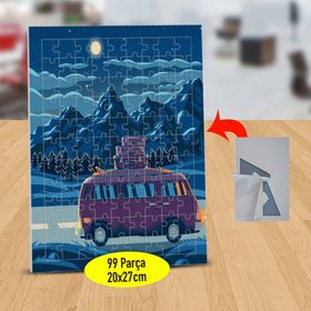 144172 Gece Yoldaki Karavan 99 Parça Puzzle Yapboz Tablo