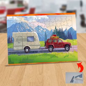 144178 Gezgin Karavanlı Araba 99 Parça Puzzle Yapboz Tablo