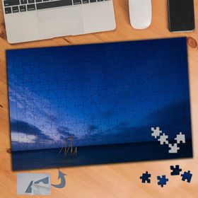 145 Akşam Üstü Mavi Gök Ve Deniz 240 Parça Puzzle Yapboz Tablo
