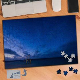 145 Akşam Üstü Mavi Gök Ve Deniz 240 Parça Puzzle Yapboz Tablo