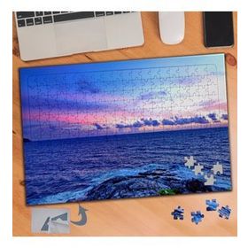 147 Dalgalı Mavi Deniz Manzarası 240 Parça Puzzle Yapboz Tablo