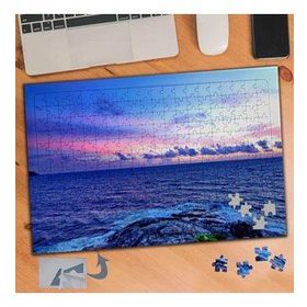 147 Dalgalı Mavi Deniz Manzarası 240 Parça Puzzle Yapboz Tablo