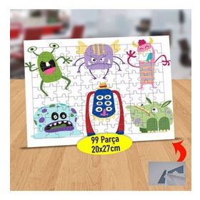 147516184 Kızgın Korkak Canavarlar 99 Parça Puzzle Yapboz Tablo