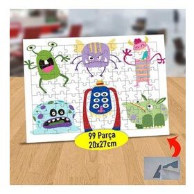 147516184 Kızgın Korkak Canavarlar 99 Parça Puzzle Yapboz Tablo