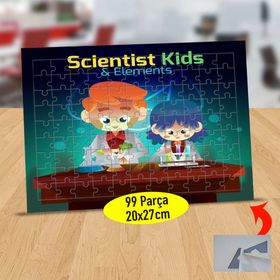 147543873 Labaratuvarda Deney Yapan Çocuklar 99 Parça Puzzle Yapboz Tablo