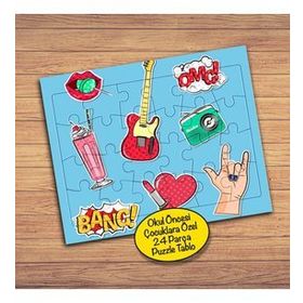 147676547 Pop Art Çizimler 24 Parça Çocuklara Özel Yapboz Tablo