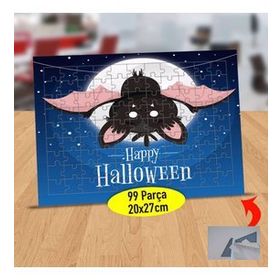 147907778 Cadılar Bayramı Yarasası 99 Parça Puzzle Yapboz Tablo