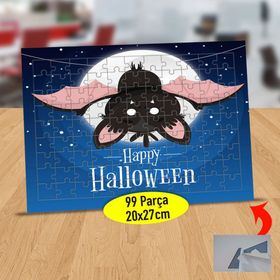 147907778 Cadılar Bayramı Yarasası 99 Parça Puzzle Yapboz Tablo