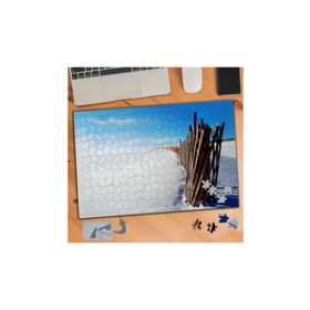 148 Karlı Düz Arazi Doğa Manzarası 240 Parça Puzzle Yapboz Tablo