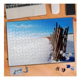 148 Karlı Düz Arazi Doğa Manzarası 240 Parça Puzzle Yapboz Tablo