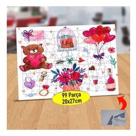 148043699 Sevgili Hediyeleri 99 Parça Puzzle Yapboz Tablo
