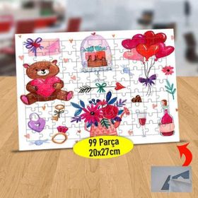 148043699 Sevgili Hediyeleri 99 Parça Puzzle Yapboz Tablo