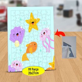 148121981 Pırıltılı Deniz Canlıları 99 Parça Puzzle Yapboz Tablo