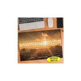 14952 Ukrayna Gün Batımı Şehir Manzarası 240 Parça Puzzle Yapboz