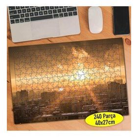 14952 Ukrayna Gün Batımı Şehir Manzarası 240 Parça Puzzle Yapboz