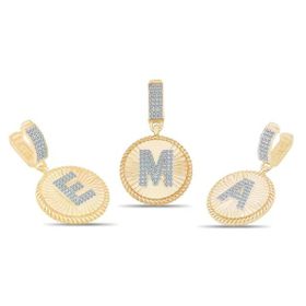14K Altın Çağla Ema Kalemli Harf Charm