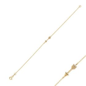 14k Altın Ok Arrow Bileklik