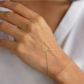 14k Altın Yıldızlı Şahmeran Bileklik