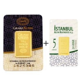 15 gr 24 Ayar Külçe Altın