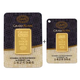 15 gr 24 Ayar Külçe Altın