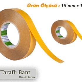 15 mm 15 m Çift Taraflı Bant
