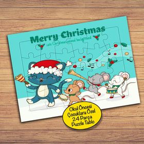 151 Christmas Yılbaşı Eğlencesi 24 Parça Çocuklara Özel Yapboz Tablo