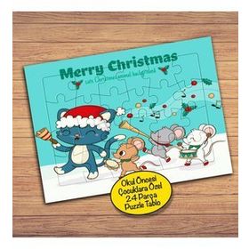 151 Christmas Yılbaşı Eğlencesi 24 Parça Çocuklara Özel Yapboz Tablo