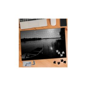 152 Gölün Kıyısında Kayık Manzarası 240 Parça Puzzle Yapboz Tablo