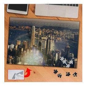 153 Havadan Şehir Görüntüsü Gökdelen 240 Parça Puzzle Yapboz Tablo