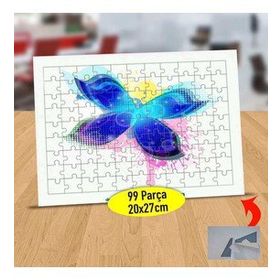 153 Sıçrama Efektli Çiçek Yaprağı 99 Parça Puzzle Yapboz Tablo