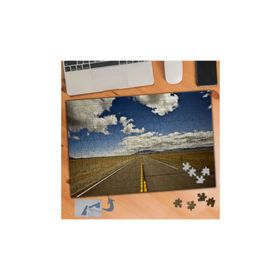 154 Uzun Yol ve Berrak Gökyüzü 240 Parça Puzzle Yapboz Tablo