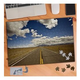 154 Uzun Yol ve Berrak Gökyüzü 240 Parça Puzzle Yapboz Tablo
