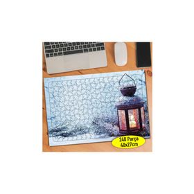 156011948 Kar Altında Gaz Lambası 240 Parça Puzzle Yapboz