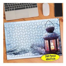 156011948 Kar Altında Gaz Lambası 240 Parça Puzzle Yapboz