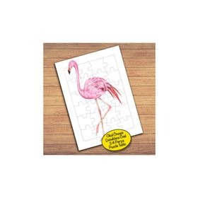 15697 Filamingo Uzun Bacaklı Kuş Çocuklara Özel Puzzle Yapboz Tablo
