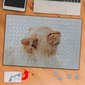 1573707 Kısık Gözlü Güzel Kedi 240 Parça Puzzle Yapboz Tablo