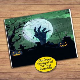 15964 Halloween Cadılar Bayramı 24 Parça Çocuklara Özel Yapboz Tablo