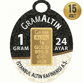 15X1 gr 24 Ayar Külçe Altın