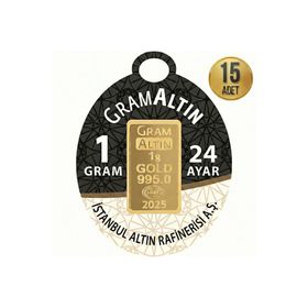 15X1 gr 24 Ayar Külçe Altın