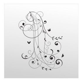 160 cm Çiçek Desen Folyo Sticker