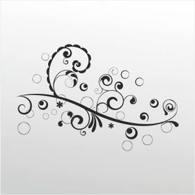 160 cm Çiçek Deseni Folyo Sticker