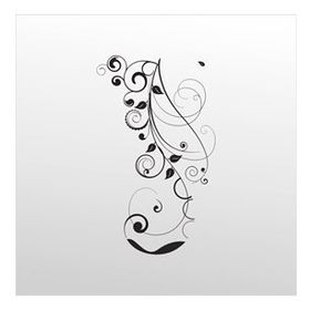 160 cm Çiçek Deseni Folyo Sticker