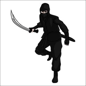 160 cm Ninja Folyo Sticker
