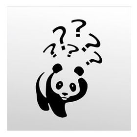 160 cm Panda Folyo Sticker