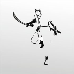 160 cm Samurai Folyo Sticker