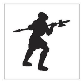 160 cm Savaşçı Folyo Sticker