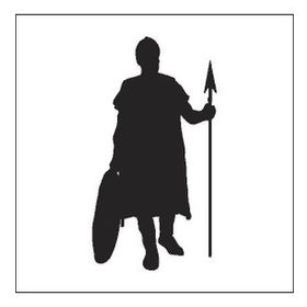 160 cm Savaşçı Folyo Sticker