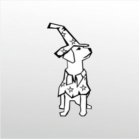 160 cm Tatlı Köpek Folyo Sticker